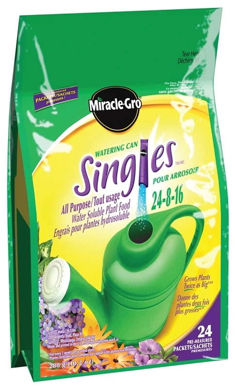 Miracle-gro Watering Can Singles All-purpose Plant Food 290 G Bag 24-8-16 N-p-k Ratio