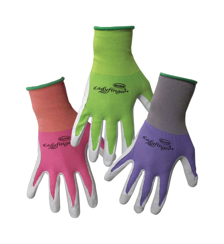 Ladyfinger Women's Nitrile Coated Gardening Gloves - Assorted Colors, Size Xs