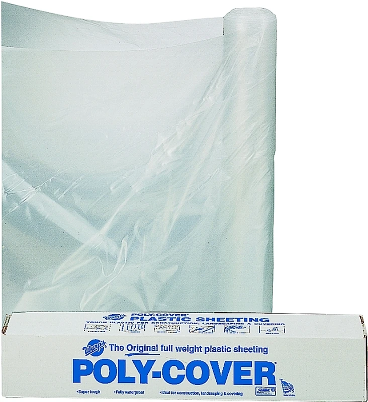 6 Mil Clear Plastic Sheeting 40 Ft W X 100 Ft L For Construction And Agriculture