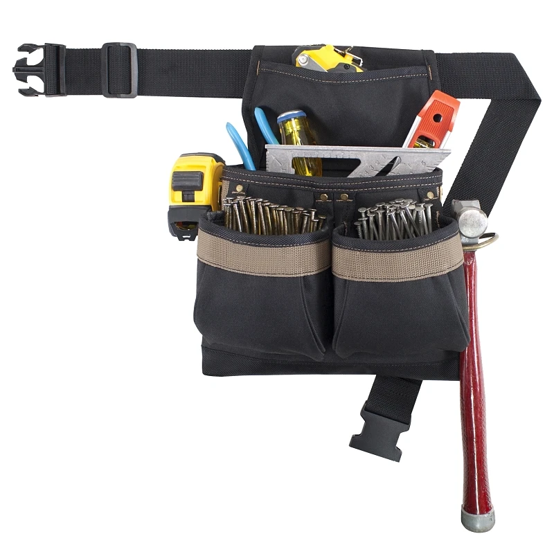 5 Pocket Nail & Tool Pouch With Poly Web Belt - Model Pk1836