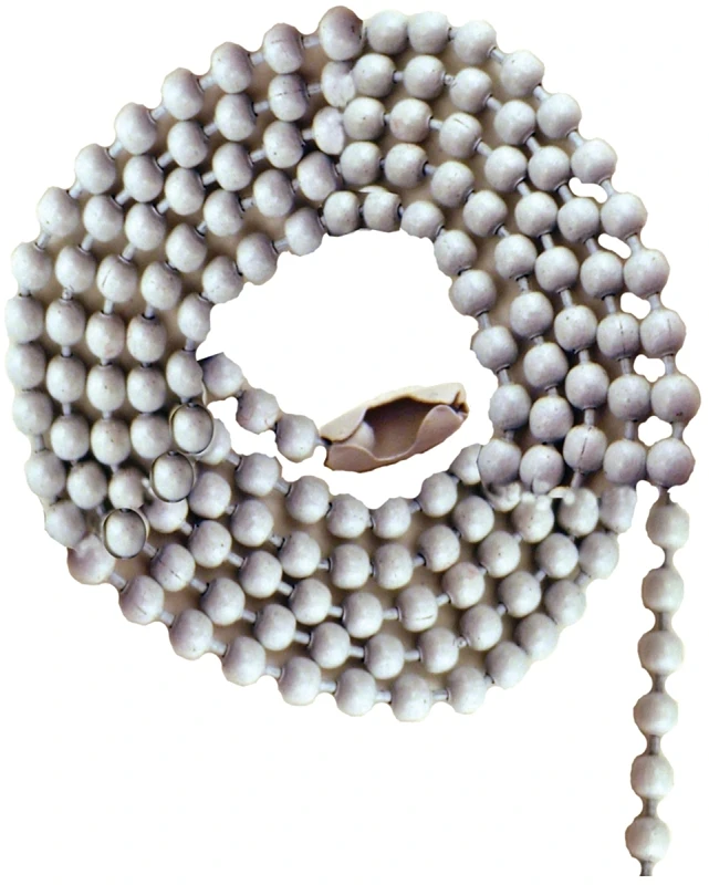 White Beaded Pull Chain With Connector - 36 Inch (91.4 Cm) Model Fa44