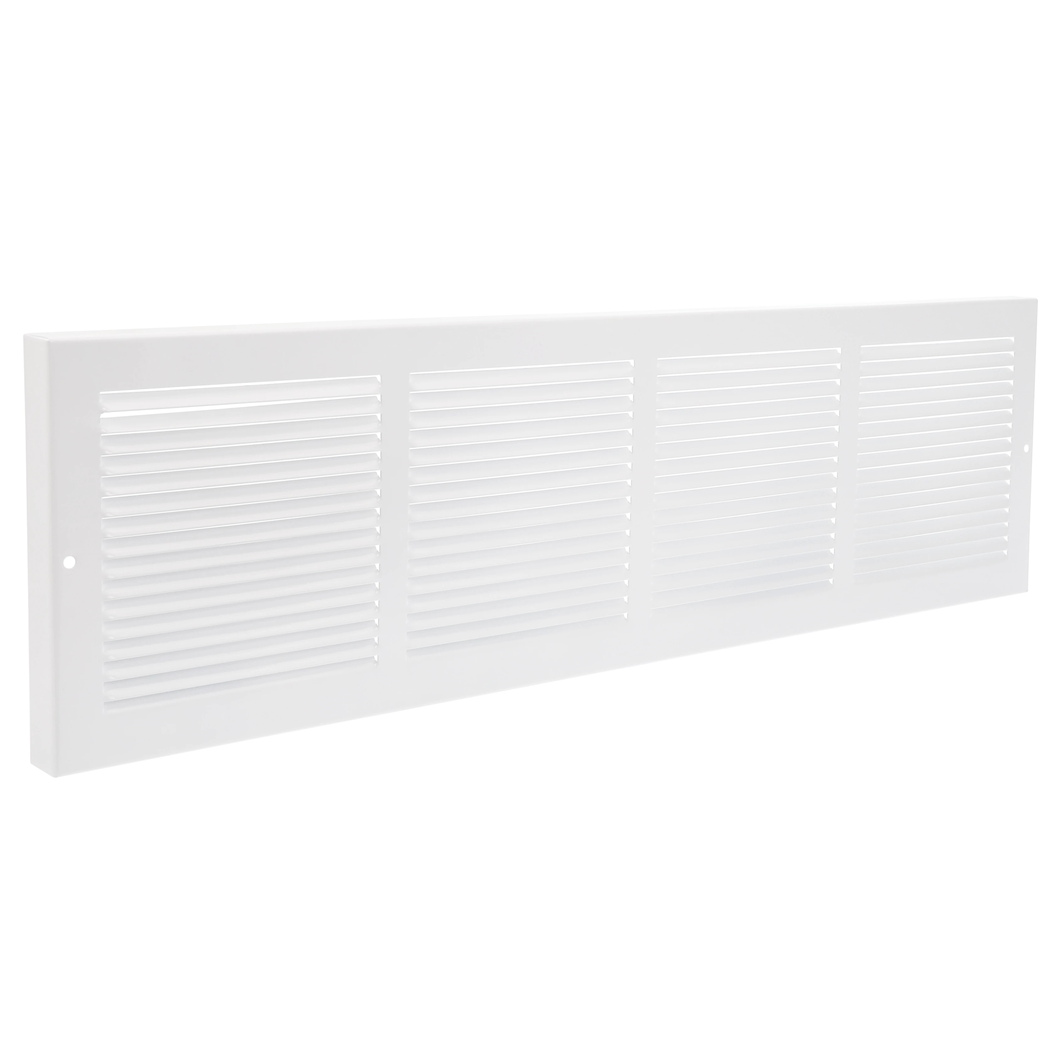 24-inch X 6-inch White Baseboard Return Air Grille