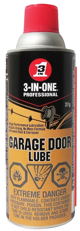 Garage Door Lubricant 311 G Aerosol Can For Smooth Operation