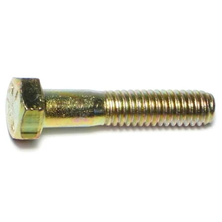 5/16-18 X 1-1/2 Yellow Zinc Grade 8 Coarse Hex Cap Screws