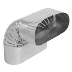 Gv2078 6 Inch Galvanized Steel Oval Vertical Elbow