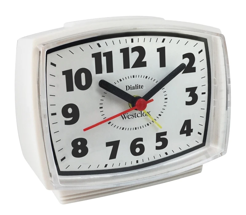 4 In. Electric Powered Analog Alarm Clock Model 22192a With Snooze Feature