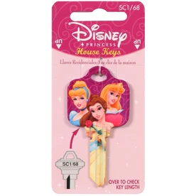 Disney Princess House Key Blank - Schlage Sc1 Model #68