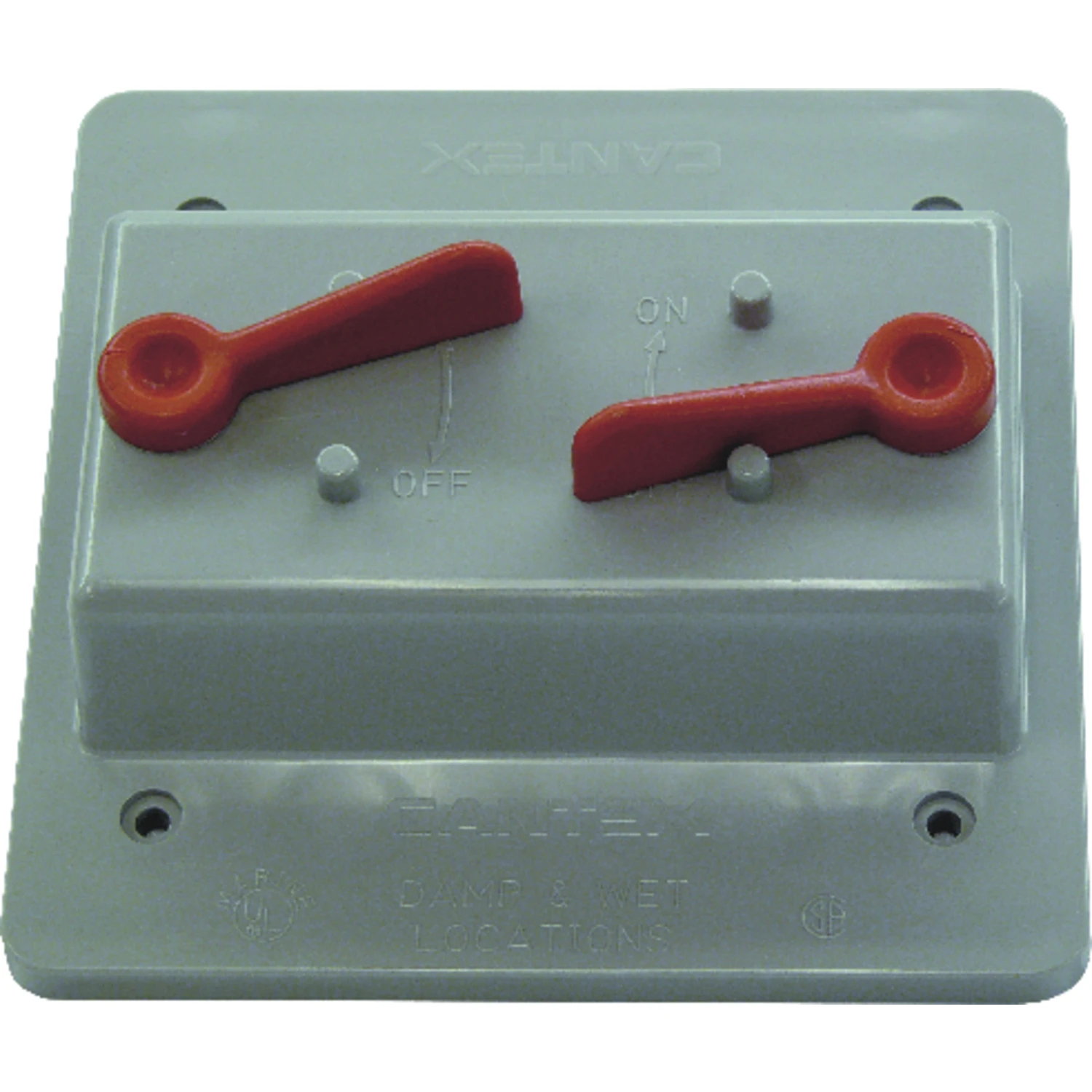 Rectangle Pvc 2 Gang Electrical Cover For Toggle Switches - Model 5133331b