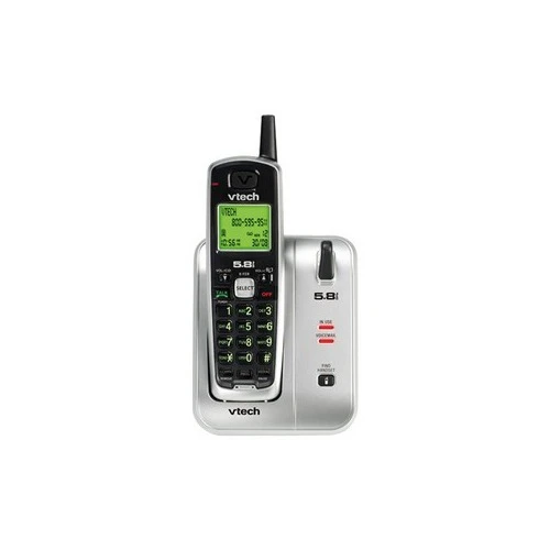 Cs5111 1-handset Cordless Phone With Silver And Black Finish