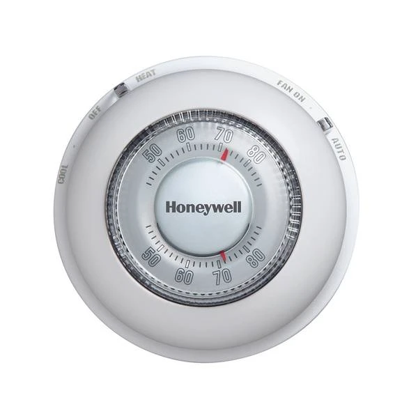 Ct87b4008 Round Manual Thermostat For Heat And Cool Systems