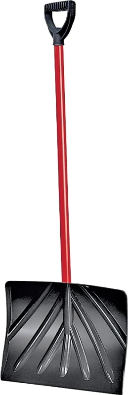 18 Inch Poly Snow Shovel With Durable Steel Handle For Easy Snow Removal