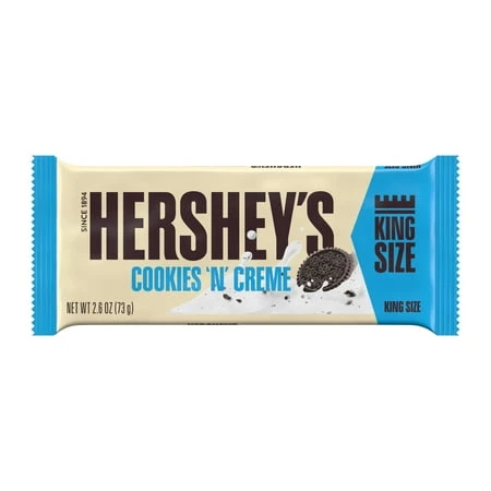 Cookies 'n' Creme King Size Candy Bar - 2.6 Ounces