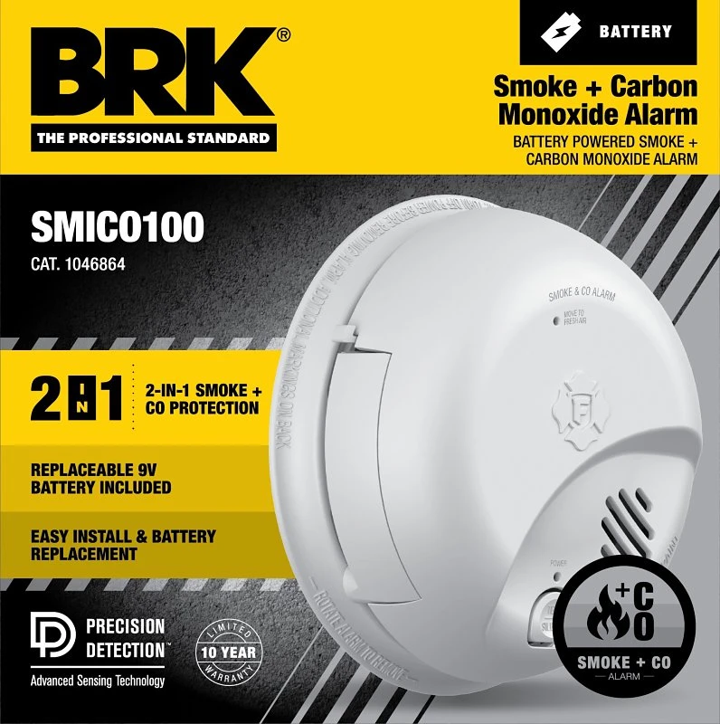 Battery Operated Smoke and Carbon Monoxide Combination Alarm