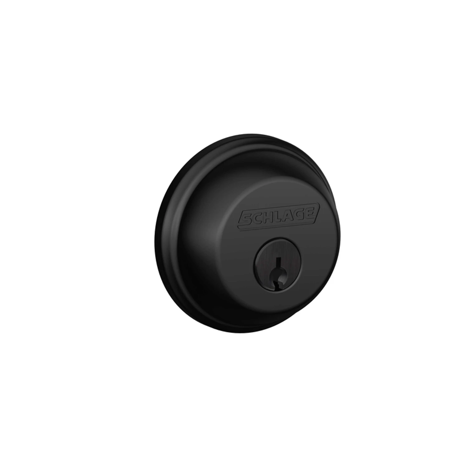 Matte Black Single Cylinder Deadbolt B60ng622 - Durable Metal Security Lock