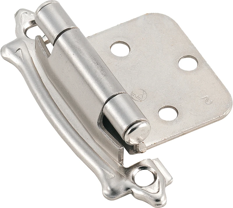 Amerock 2-Pack Brushed Silver Self-Closing Ball Tip Cabinet Hinge