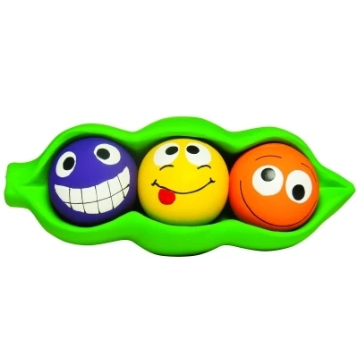 Three Peas In A Pod Latex Dog Toy - 7.5 Inch