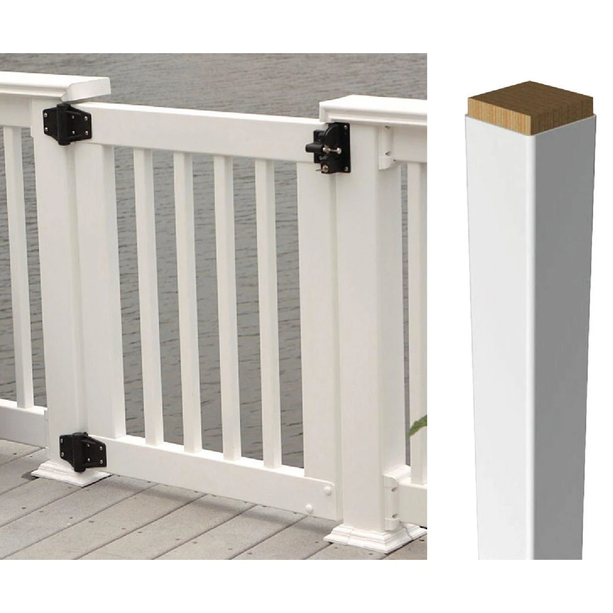 Crossover Product 4 In. W X 4 In. H X 39 In. L White Vinyl Post Wrap Sleeve