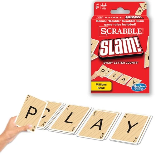 Scrabble Slam Card Game - Fast-paced Word Challenge For 2-4 Players