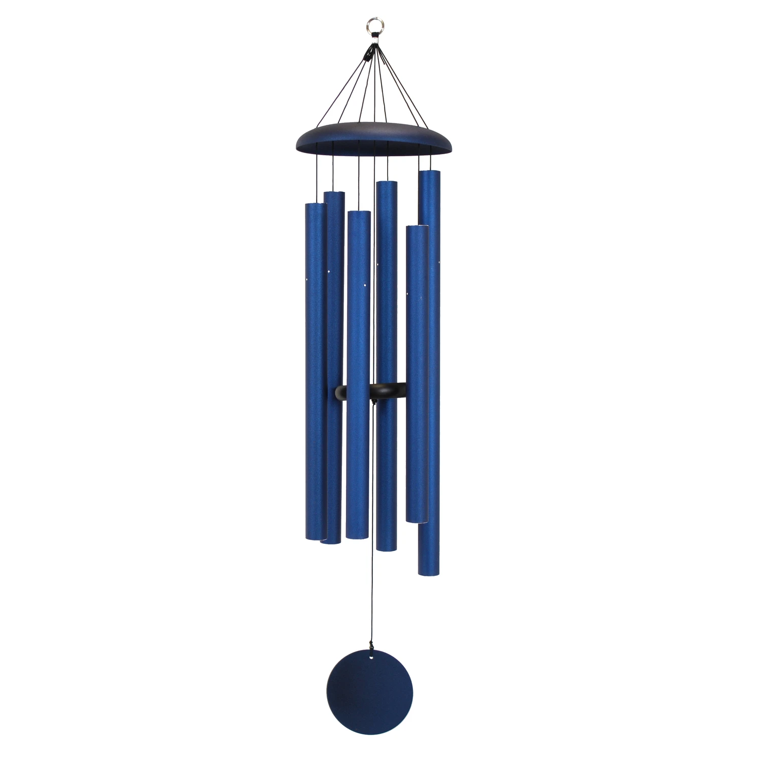 Midnight Blue Aluminum 50 Inch Wind Chime - Exceptional Sound & Design