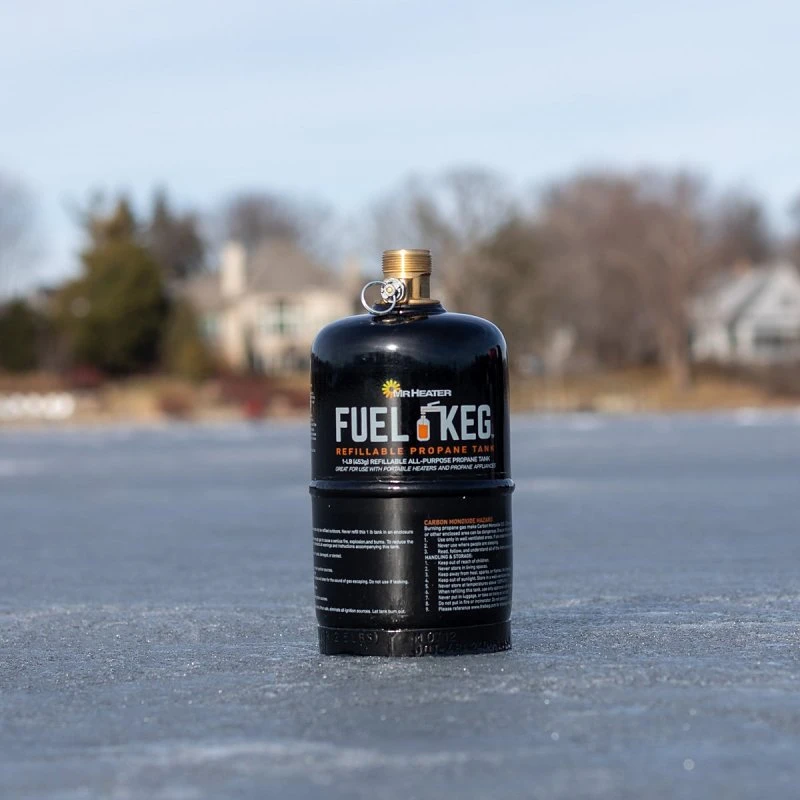 1 Lb. Refillable Propane Fuel Keg With Overfill Valve