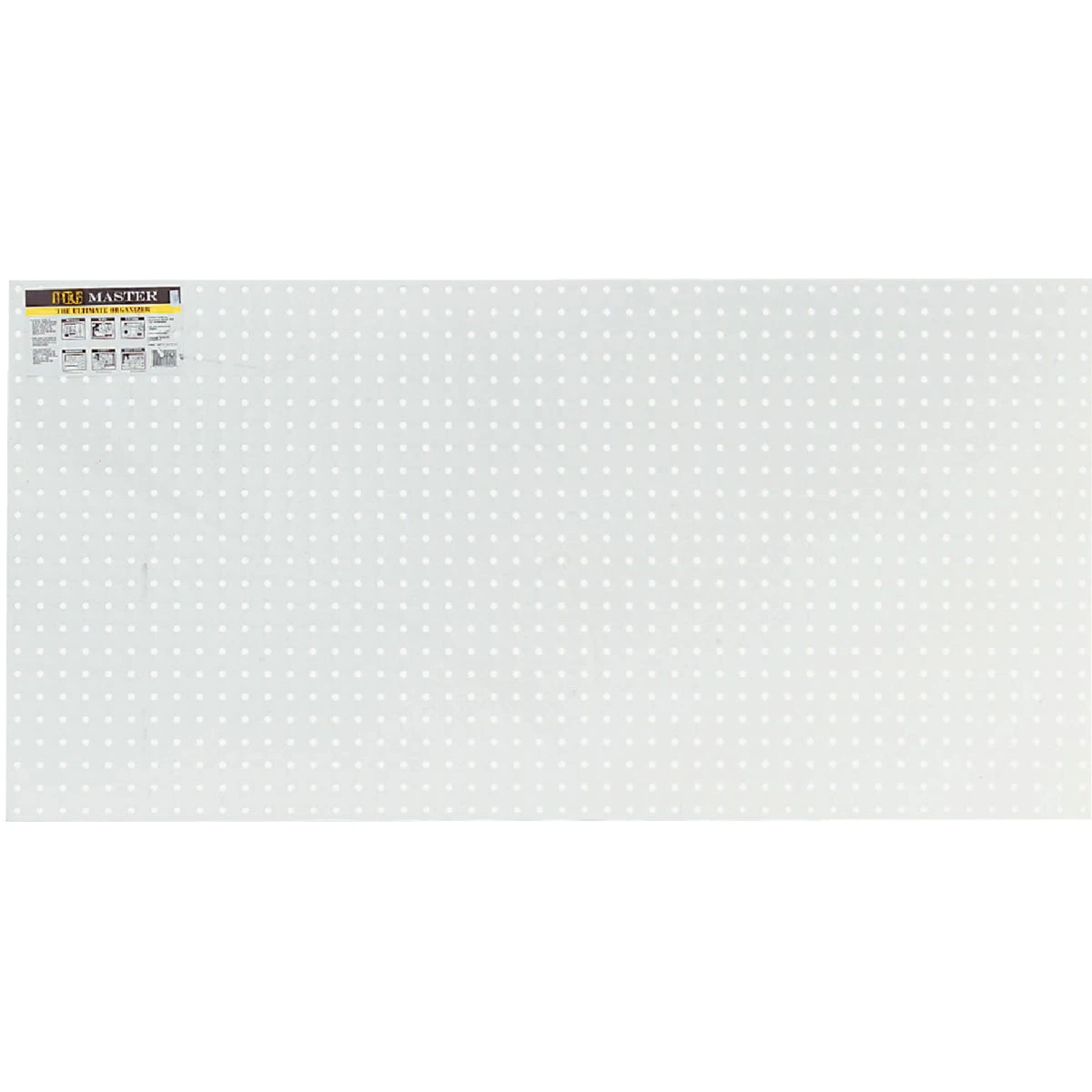 2 Ft. X 4 Ft. X 1/4 In. White Plastic Pegboard For Versatile Storage Solutions