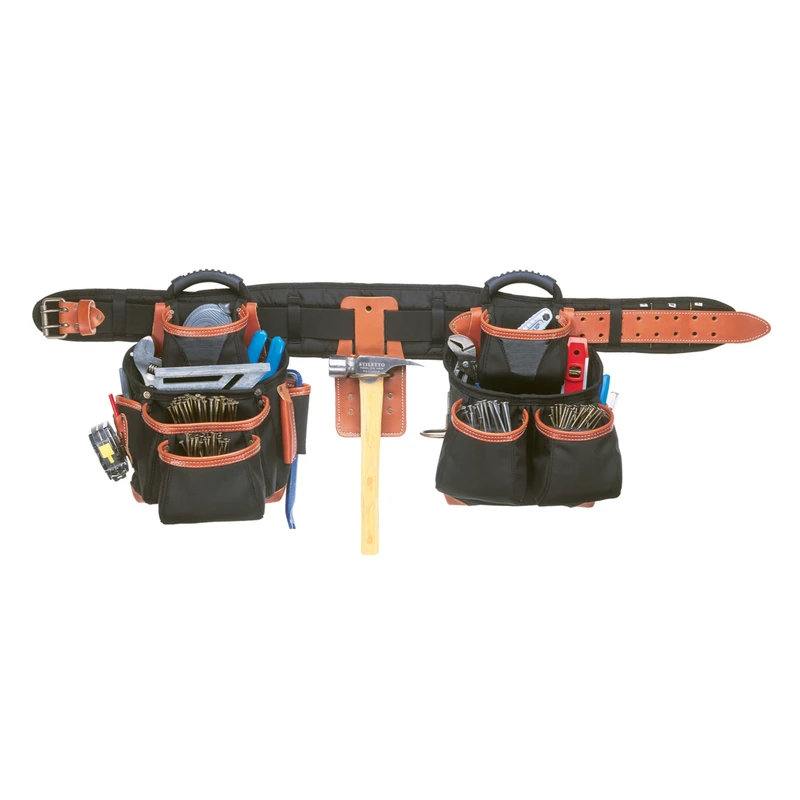 Clc 27 Pocket Pro Framer's Combo Tool Belt 30 In. L X 18 In. H Black 4-piece