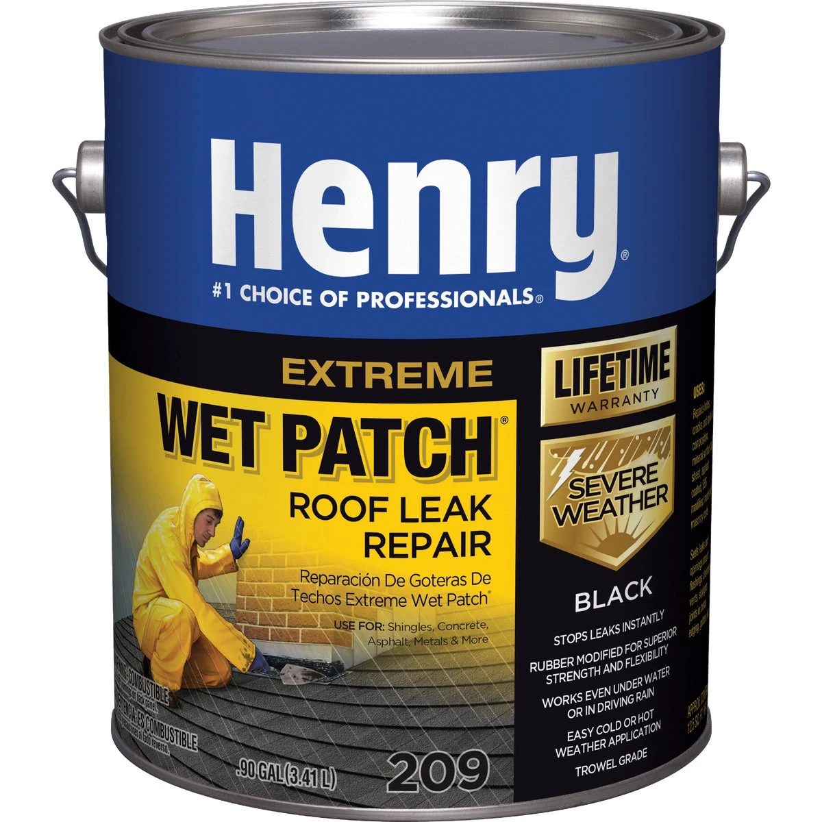 Wet Patch 1 Gallon Extreme Roofing Cement & Patching Sealant He209042