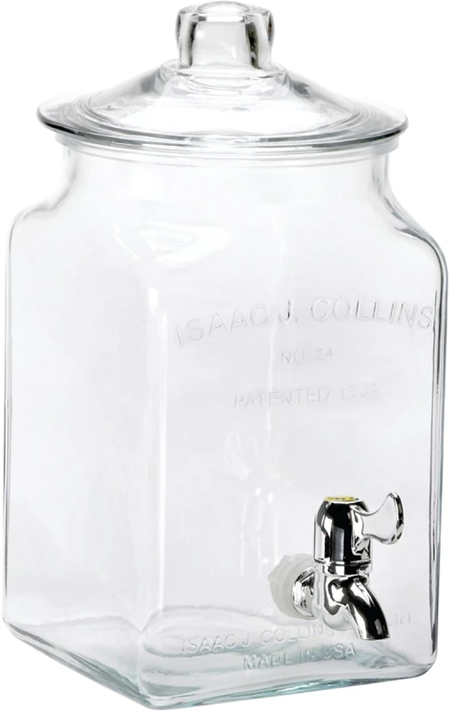 1.5 Gallon Clear Glass Beverage Dispenser With Lid And Spigot - Model 93474