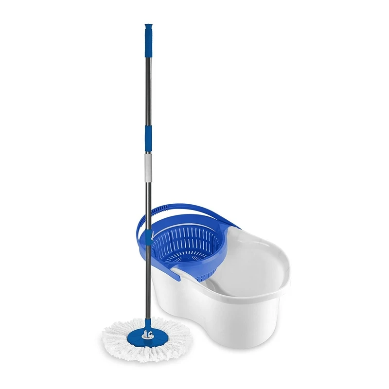 Deluxe Spin Mop & Bucket Set With Spin Drive Technology, 9 In. Mop Head