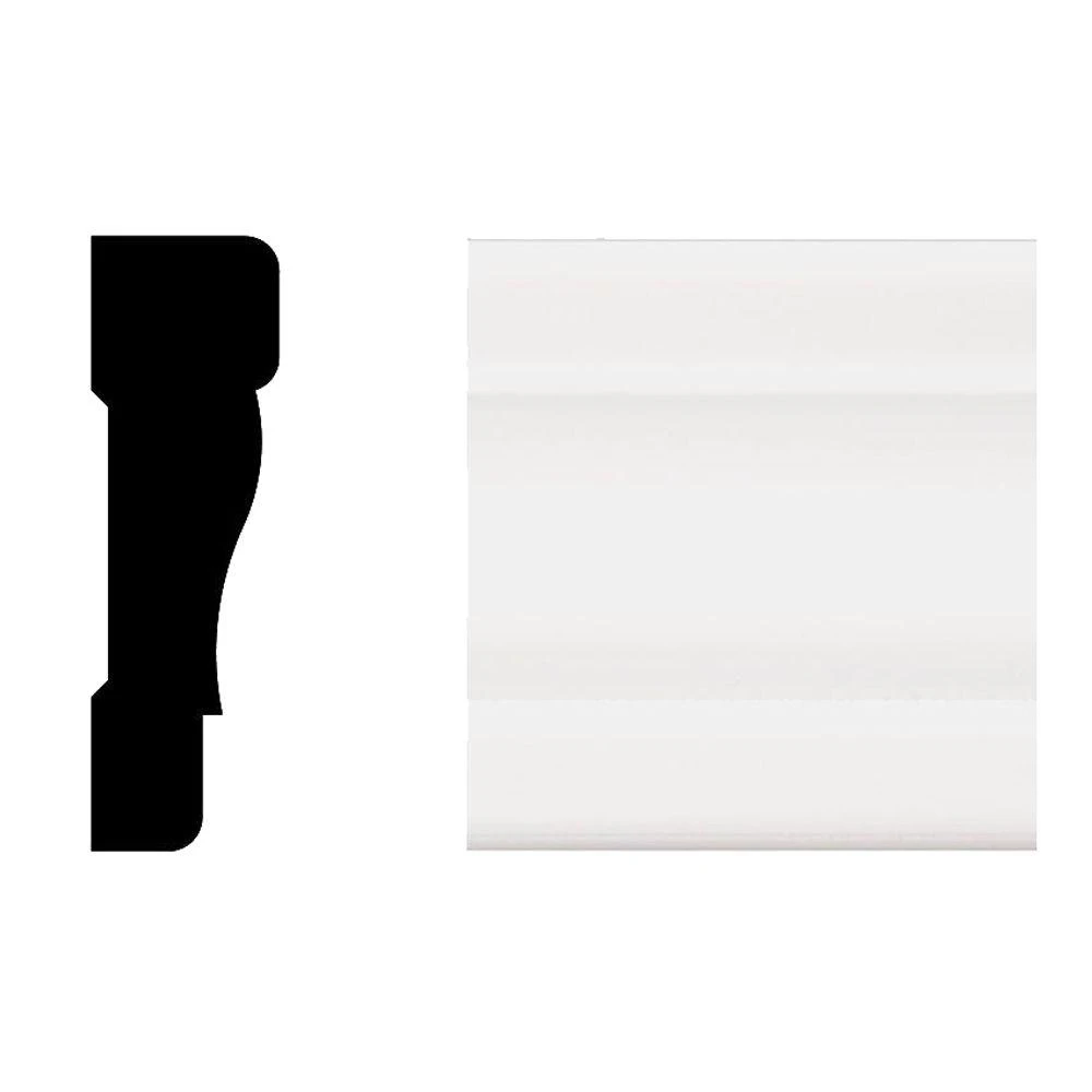Westlake Royal 11/16 In. W X 2-1/4 In. H X 8 Ft. L White Pvc Casing Molding
