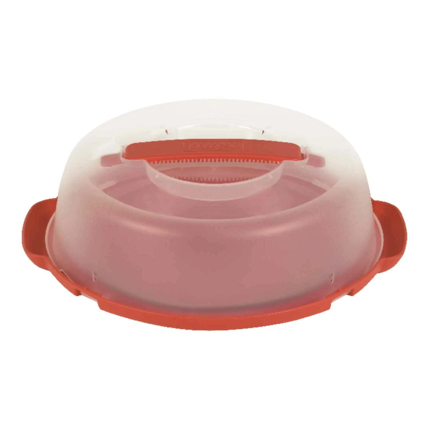 9 In. W X 13.25 In. L Red Pie Plate With Carrier
