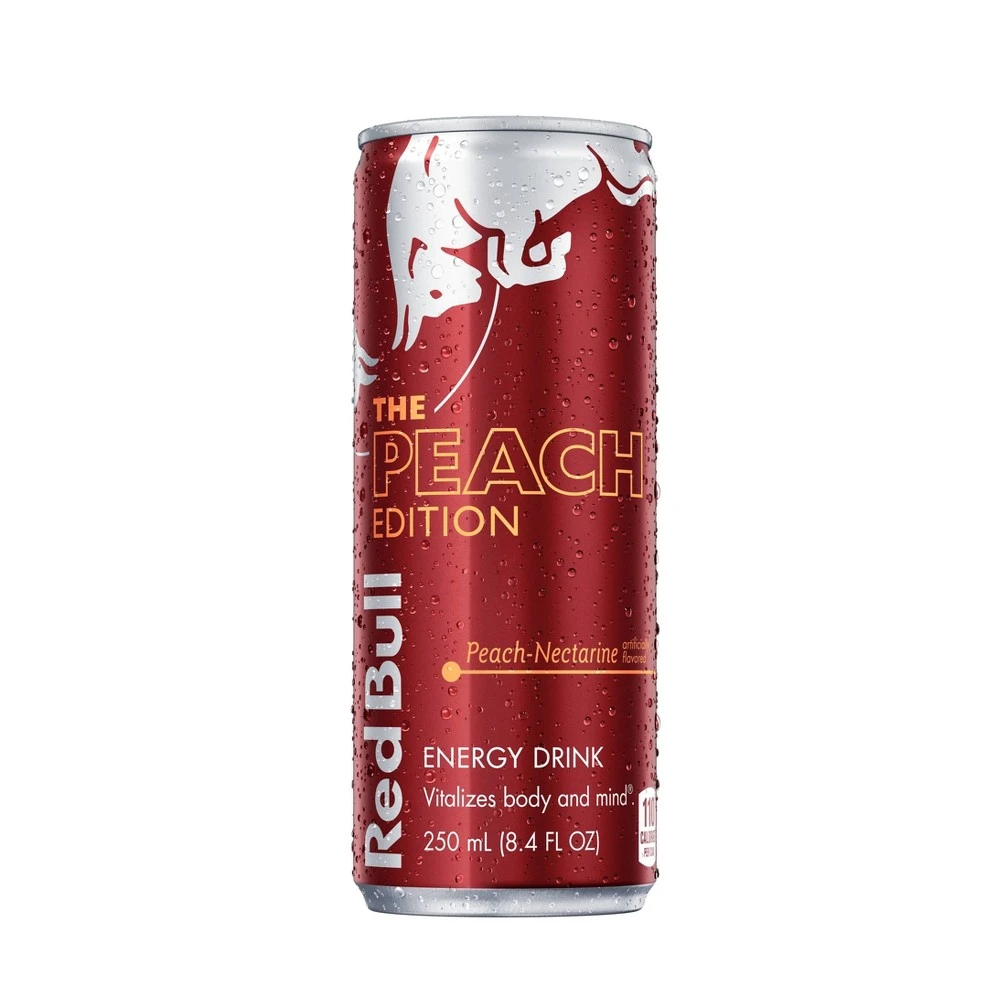 Red Bull Peach Energy Drink - 8.4 Fluid Ounce Can