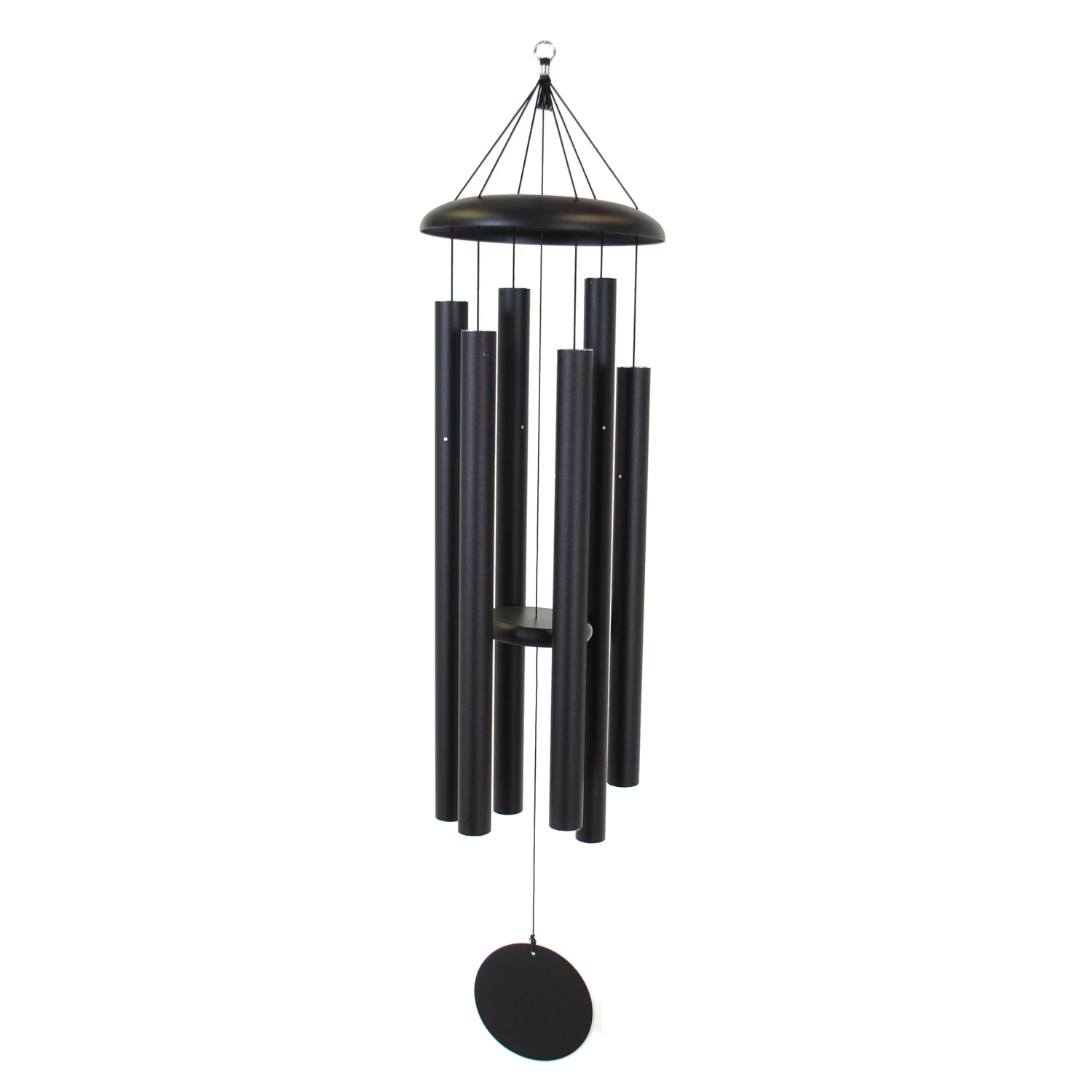 Black Aluminum 56 Inch Wind Chime - Exceptional Sound And Design