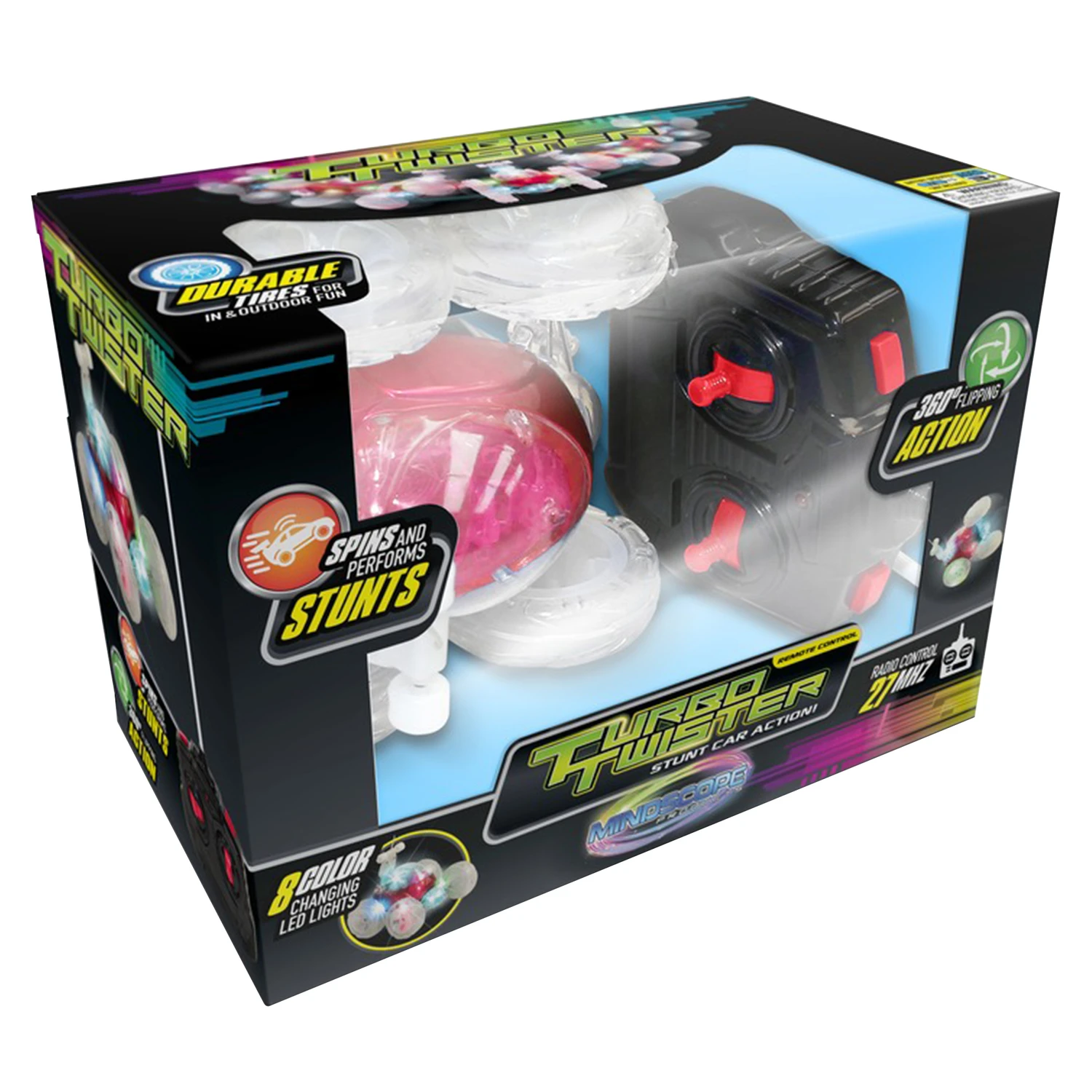 Mindscope Turbo Twister Remote Control Stunt Car Red Model Tt2a