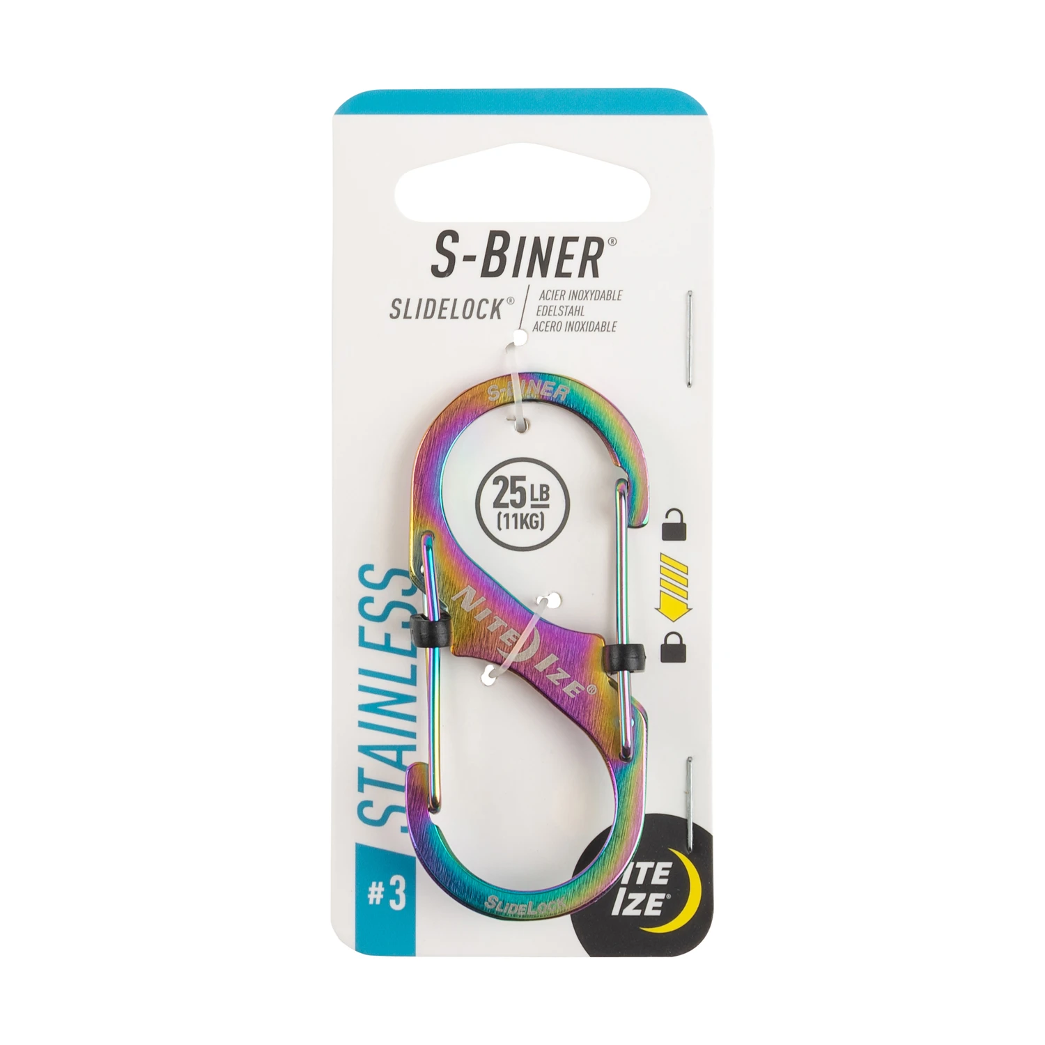 S-Biner 2pk #3 SS Side Lock