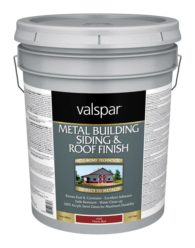 Semi-gloss Classic Red Acrylic Direct-to-metal Paint 5 Gallon Pail