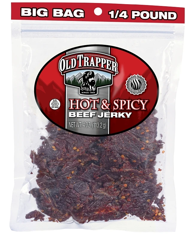 Hot And Spicy Beef Jerky, 4 Oz Savory-sweet Snack