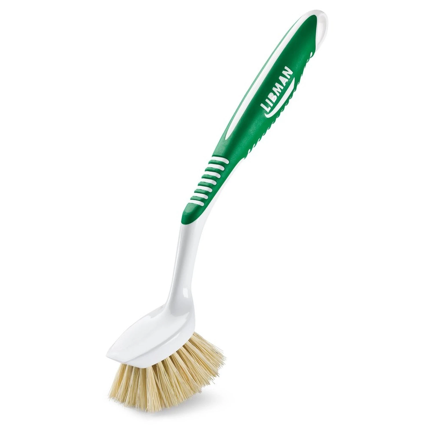 Natural Tampico Fibers Vegetable Brush With Ergonomic Rubber Handle