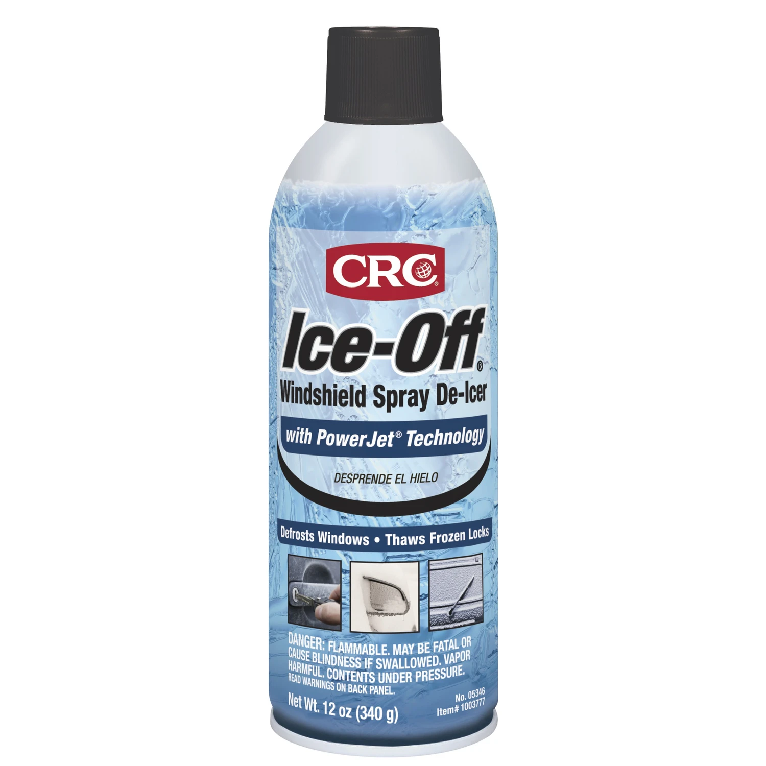 Ice-off Windshield De-icer Aerosol 12 Oz - Effective Ice Melting Solution