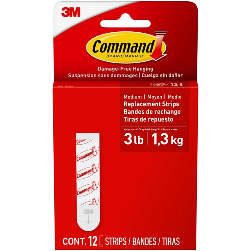 Foam Replacement Strips, Medium, 12-Pk.