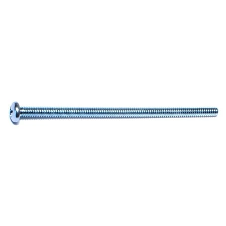 10-24 X 4 Zinc Plated Steel Phillips Pan Head Machine Screws - Coarse Thread