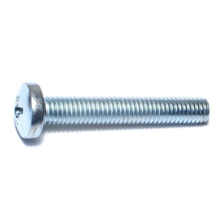 3/8 -16 x 2-1/2  Zinc Phillips Pan Head Machine Screws MSCPS-358 (8 pcs.)