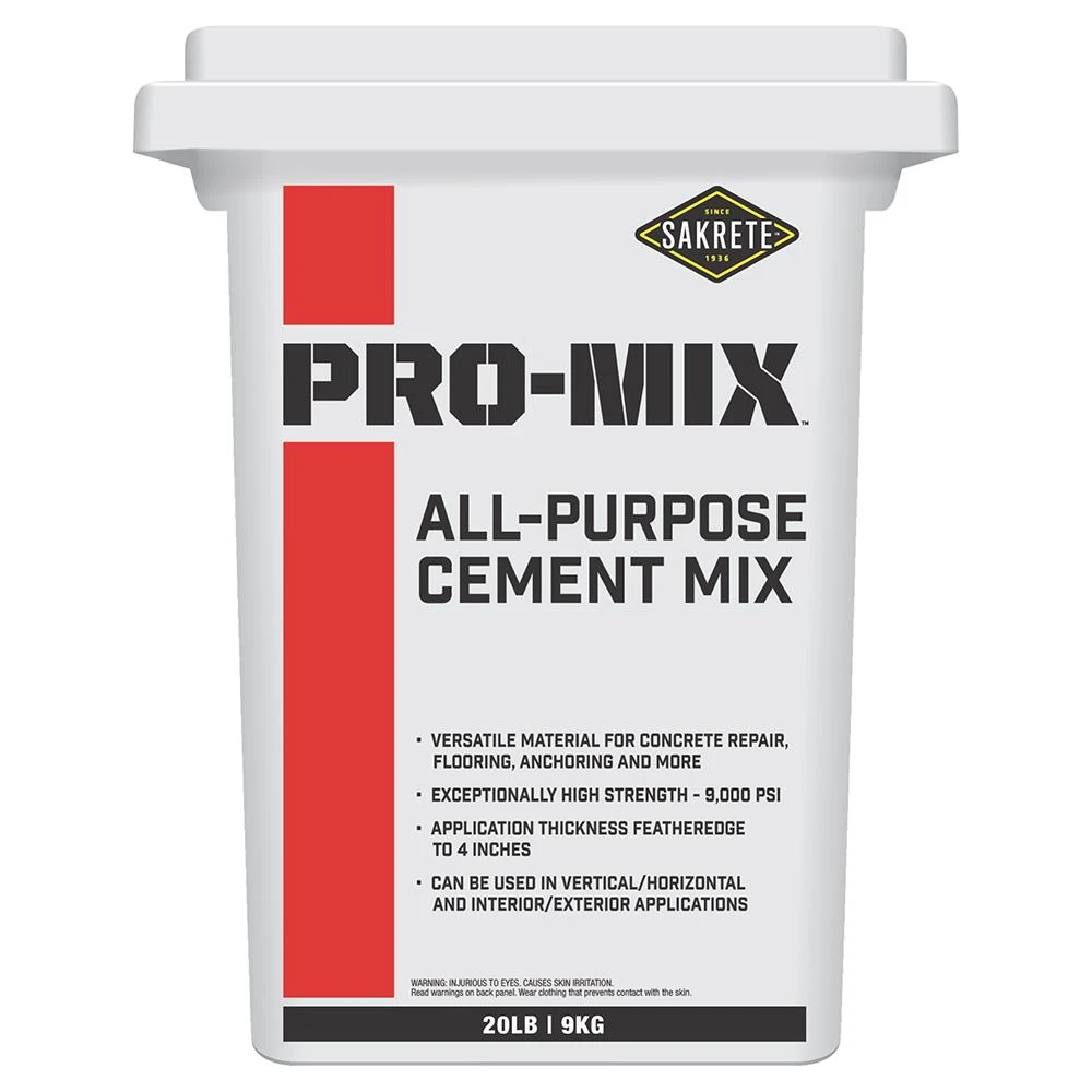 Pro-mix All-purpose Cement Mix, 20 Lbs. - Fast-setting Concrete Repair
