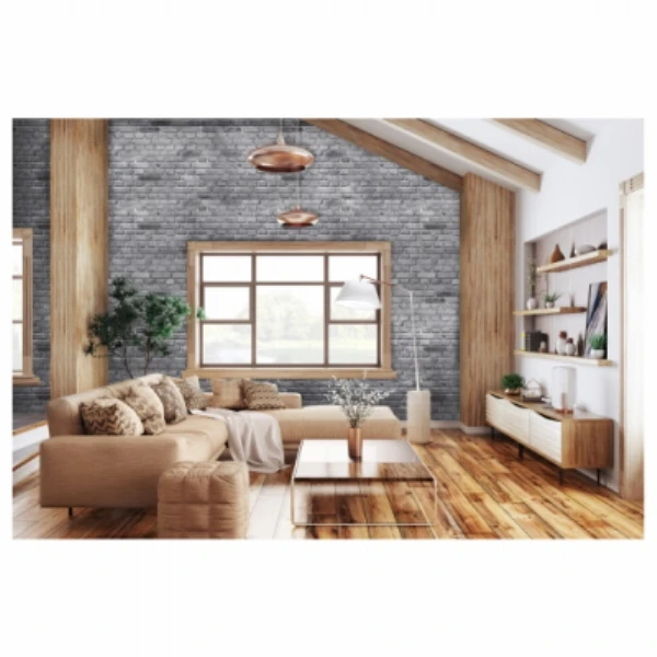 Decorative Faux Bricks, Nunavut Grey, Covers 10 Sq. Ft., 60 Ct.