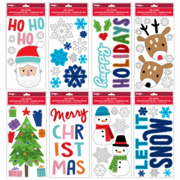 274726 5.5 X 12 Inch True Value Christmas Gel Clings - Small