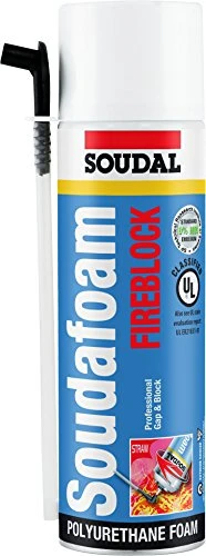 Soudafoam FireBlock Self Expanding Foam Sealant, 12 oz.