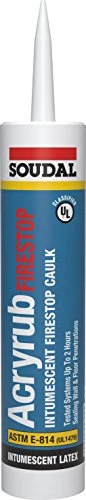 Acryrub FireStop Intumescent Latex Caulk, 10.1 oz.
