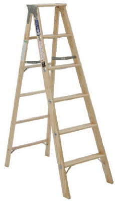6-foot Wooden Step Ladder Type Iii 200 Lb. Capacity