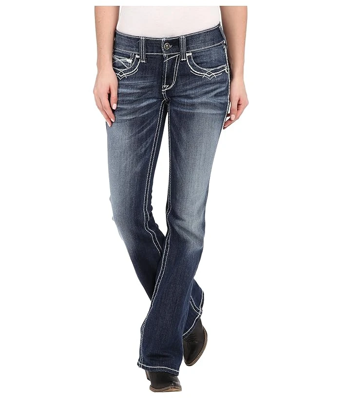 Women's R.e.a.l. Boot Cut Entwined Jeans In Marine Color