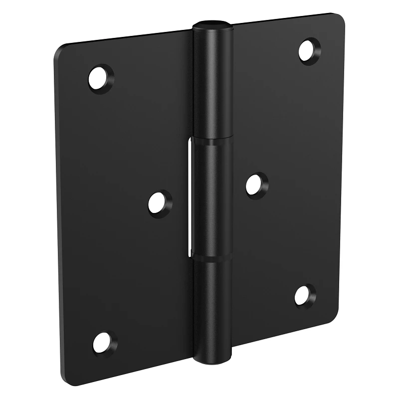 Modern Gate Hinges, Weatherguard Coated, Black, 2-Pk.